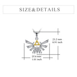 Sterling Silver Anime Zelda Pendant Necklace Jewelry Gifts For Men & Women