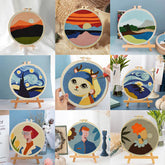 Embroidery Diy Material Pack Set Making Handmade