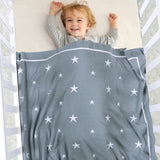 Five-pointed Star Jacquard Baby Stroller Blanket