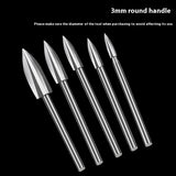 Furniture Tea Table Wood Carving Root Carving Grinding And Polishing Tools 5pc Graver Set