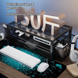 Two-tier Computer Monitor Riser With Storage