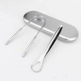 Stainless Steel Non-oral Care Tool Tongue Double-sided U-shaped Tongue Scraper