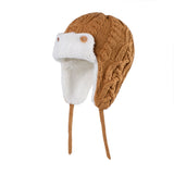 Children's Woolen Hat With Velvet Ear Protection