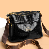 Large Capacity Multi Compartment Cross Body Bag Casual All-matching