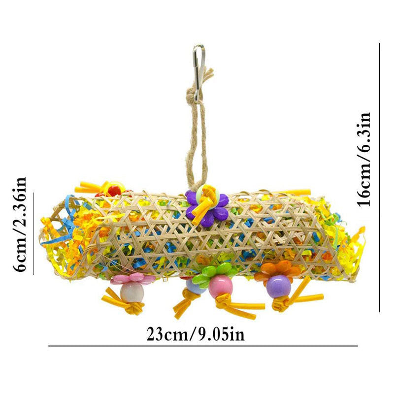 3pcs Bird Toy Parrot Gnawing Supplies Utensils Brushed Rattan Ball Grass Wooden Toys 3pcs Bird Toy Parrot Gnawing Supplies Utensils Brushed Rattan Ball Grass Wooden Toys