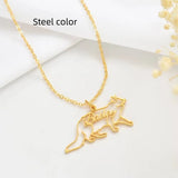 DIY Hand-Painted Cat Personalized Name Necklace For Pets