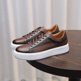 Top Layer Cowhide Men's Shoes Black Commute Leisure