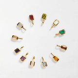 Titanium Steel Color 12 Birthstone Pendant Diy Accessories For Women