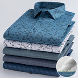 Весенне-осенняя модная цветочная молодежная мужская рубашка с длинными рукавами