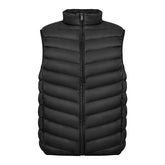 Men's vest with a stand-up collar, thin