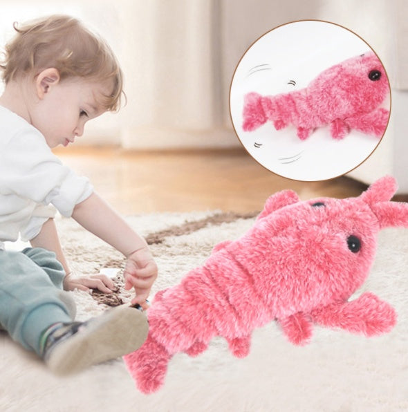 Pet Toys Electric Jumping Shrimp USB Charging Simulation Lobster Funny Cat Plush Pets Toy Pet Toys Electric Jumping Shrimp USB Charging Simulation Lobster Funny Cat Plush Pets Toy