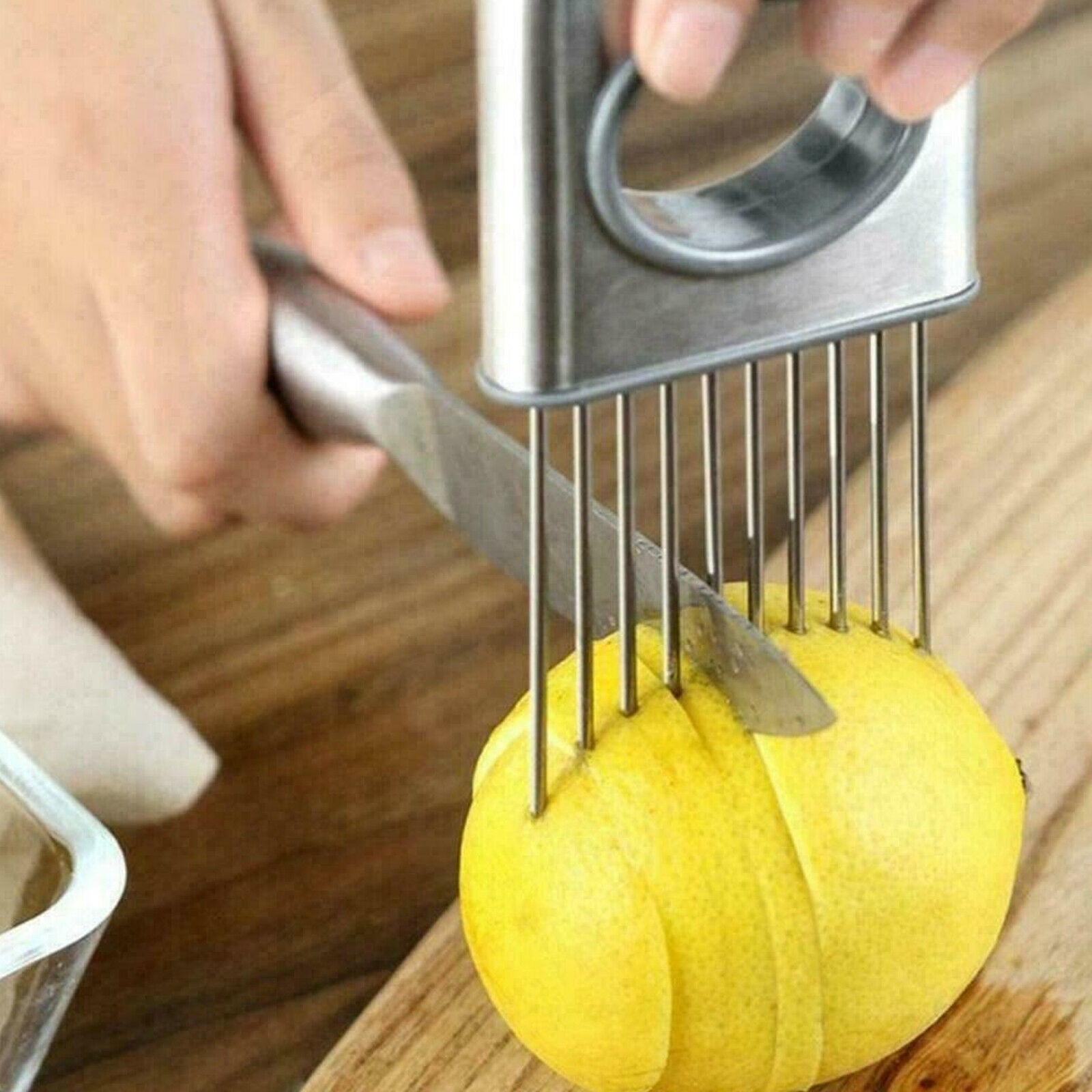 Onion Holder Slicer Vegetable tools Tomato Cutter Stainless Steel Kitchen Gadget Onion Holder Slicer Vegetable tools Tomato Cutter Stainless Steel Kitchen Gadget