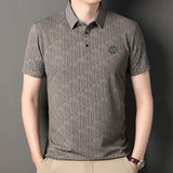 Футболка с коротким рукавом Ice Silk, мужская летняя