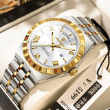 Trendy Men's Night Light Waterproof Watch