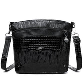 Халтаи китфи тимсоҳ Намунаи Casual бисёрқабати ангури халтаи Crossbody занон