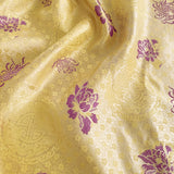 Nylon Yellow Satin Fabric Handmade Diy Children's Sachet Brocade Fabric