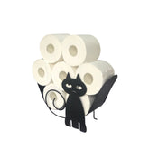 Cat Shape Kitchen and Bathroom Tissue Paper Storage Rack