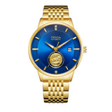 Waterproof Transparent Bottom Business Men's Mechanical Watch