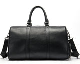 The first layer of leather portable leisure travel bag luggage bag with independent shoes single shoulder diagonal package