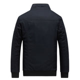 Мужская куртка с флисовой подкладкой, утолщенное приталенное пальто