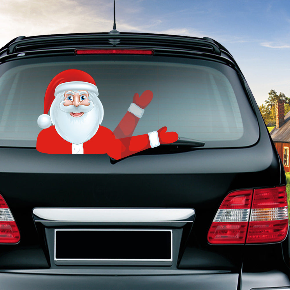 Popular Santa Claus wiper sticker can remove the car rear windshield wiper Sticker Car Stickers Popular Santa Claus wiper sticker can remove the car rear windshield wiper Sticker Car Stickers