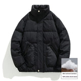 Men's Winter Lightweight Down Jacket with Loose Lapels
