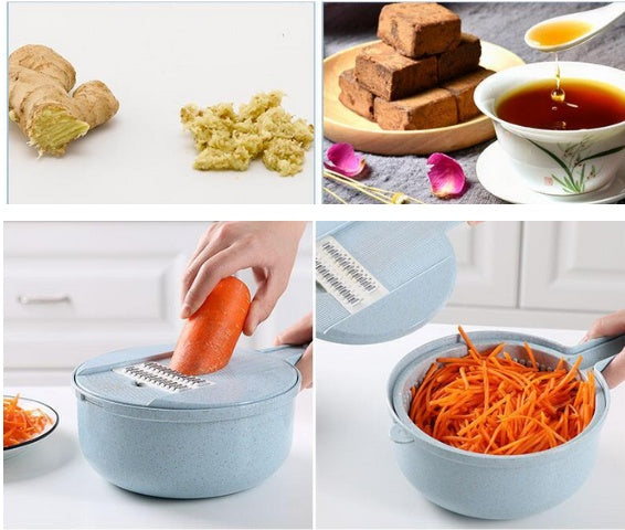 8 In 1 Mandoline Slicer Vegetable Slicer Potato Peeler Carrot Onion Grater With Strainer Vegetable Cutter Kitchen Accessories 8 In 1 Mandoline Slicer Vegetable Slicer Potato Peeler Carrot Onion Grater With Strainer Vegetable Cutter Kitchen Accessories