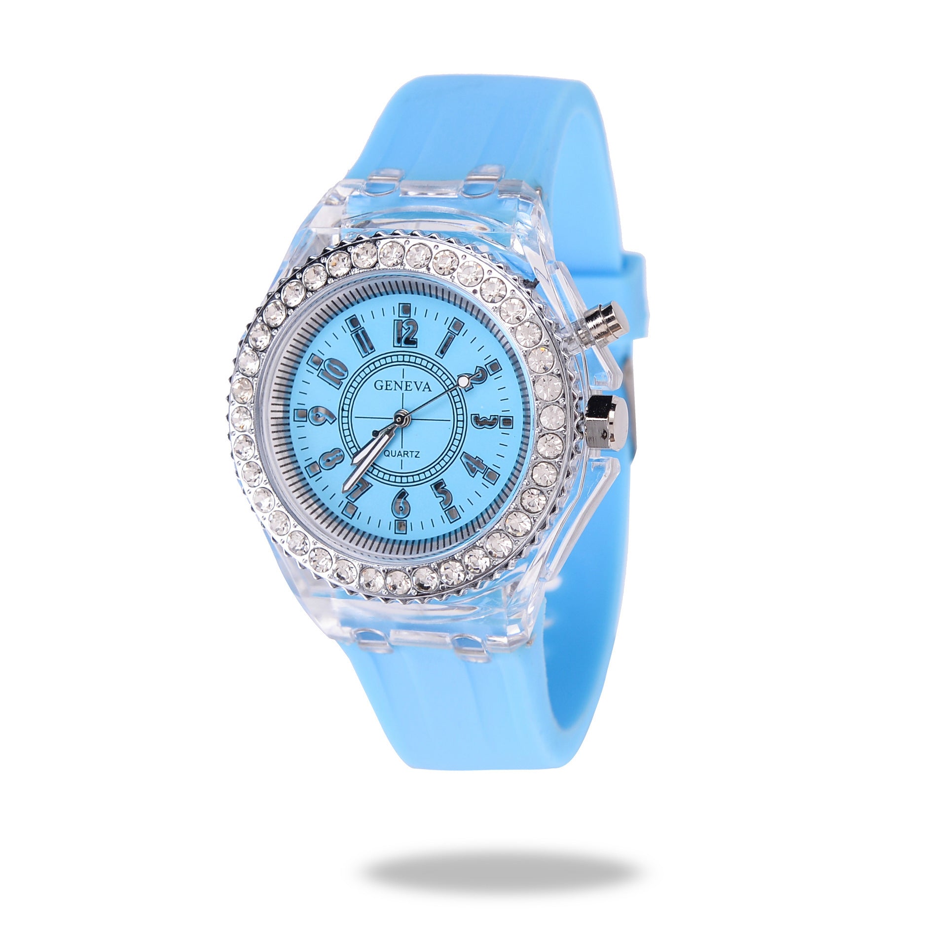 LED Luminous Watches Geneva Women Quartz Watch Women Ladies Silicone Bracelet Watches LED Luminous Watches Geneva Women Quartz Watch Women Ladies Silicone Bracelet Watches
