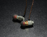 In-ear headphones metal subwoofer headphones mobile music MP3 bass explosion earplugs