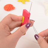 Needle threader for automatic sewing