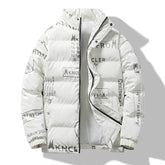 Coats with print Winter men's fashion