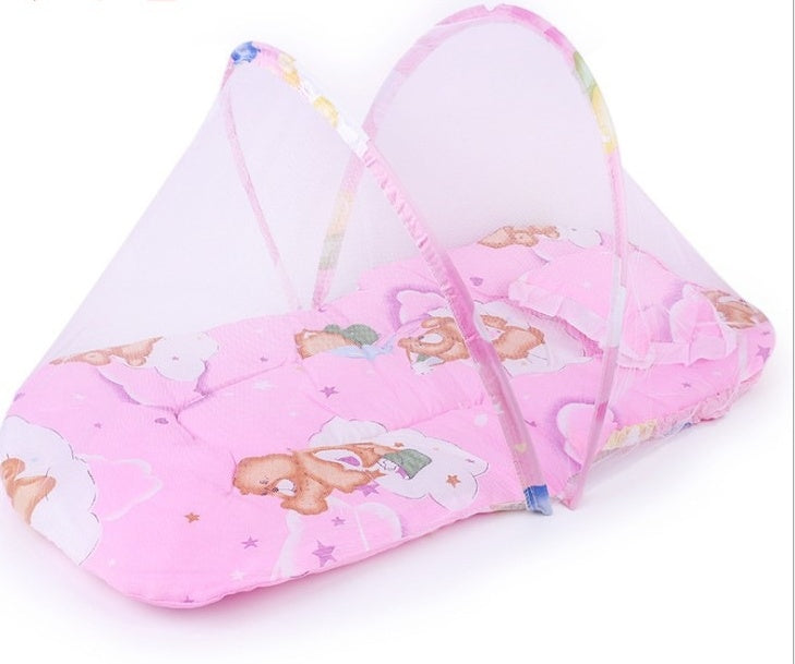Portable Foldable Baby Kids Infant Bed Dot Zipper Mosquito Net Tent Sleeping Cushion Portable Foldable Baby Kids Infant Bed Dot Zipper Mosquito Net Tent Sleeping Cushion