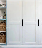 Hidden edge hardware handle