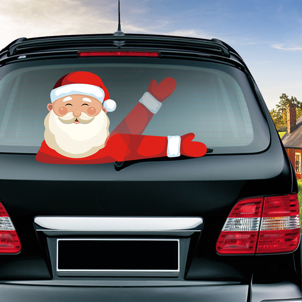 Popular Santa Claus wiper sticker can remove the car rear windshield wiper Sticker Car Stickers Popular Santa Claus wiper sticker can remove the car rear windshield wiper Sticker Car Stickers