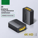 Through Connector Female To Female 20 Version HDMI Cable Extender 4kHD Extender 20 M 21 Butt Joint