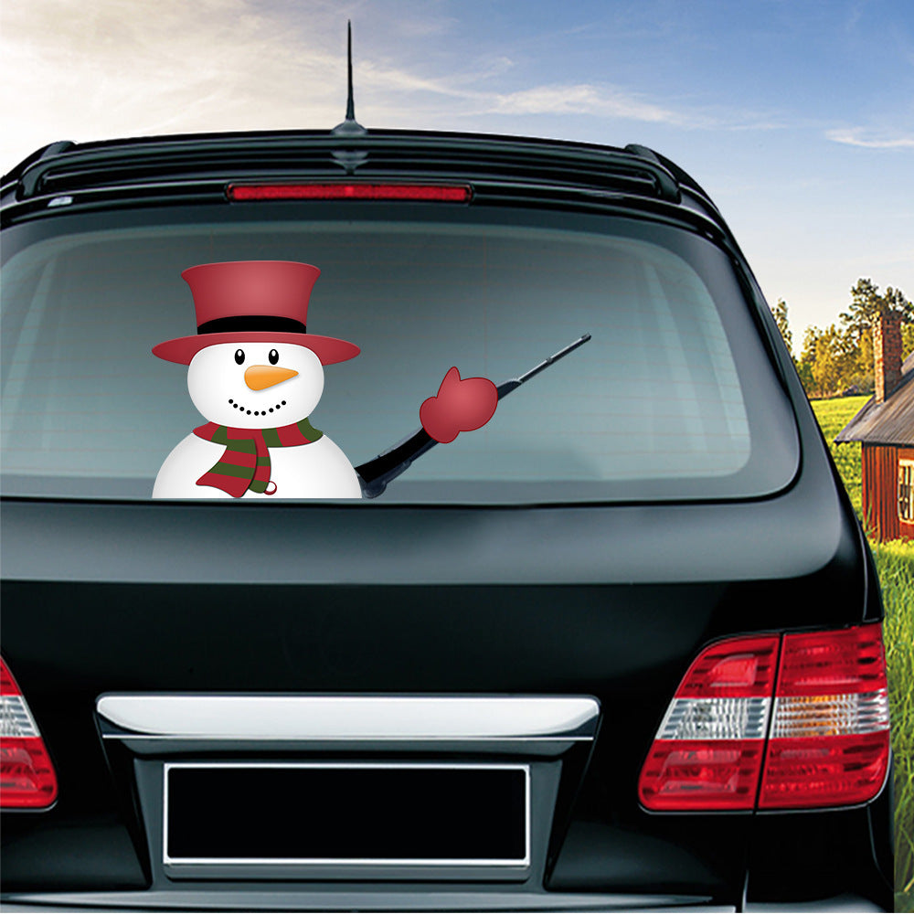 Popular Santa Claus wiper sticker can remove the car rear windshield wiper Sticker Car Stickers Popular Santa Claus wiper sticker can remove the car rear windshield wiper Sticker Car Stickers