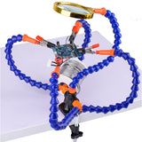 Welding Repair PCB Tool Clamp Table Adjustable With Magnifying Glass