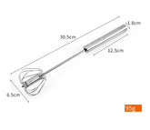 Stainless Steel Semi Automatic Egg Beater Kitchen Tools Hand Held