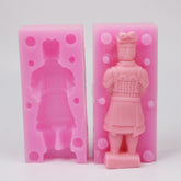 Terracotta Warriors Silicone Soap Mold Making Candle Mold