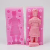 Terracotta Warriors Silicone Soap Mold Making Candle Mold