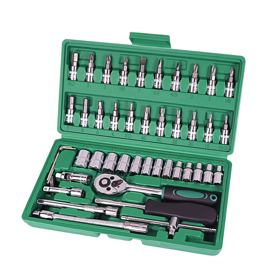 Car Repair Tool 46pcs Inch Socket Set Car Repair Tool Ratchet Torque Wrench Combo Tools Kit Auto Repairing Tool Set Car Repair Tool 46pcs Inch Socket Set Car Repair Tool Ratchet Torque Wrench Combo Tools Kit Auto Repairing Tool Set
