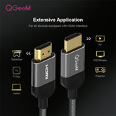 Qgeem HDMI кабели 1м 2м 5м HDMICable HDMI ба HDMI 2.0 4K кабели
