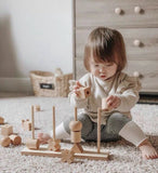 Beaded Building Blocks, Logs, Niche Construction Toys Ins