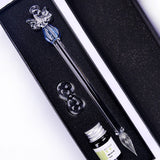 Transparent Girl Glass Pen Dipped In Pen Pen Stationery Crystal Pen