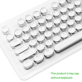 E Element Punk Mechanical Keyboard Retro Metal Luminous Gaming Keyboard Round Key Caps