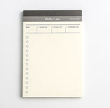 Business Day Planner, Notepad, Tear Pad, Office Desk Agenda Memo