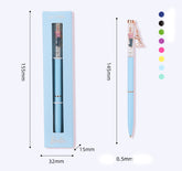 Black Pen Metal Pendant Pen Ins Japanese Color Gel Pen Blue Black Pen Color Pen Color Pen