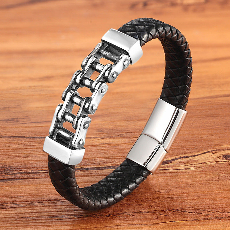 Leather Leather Braided Bracelet, Leather Bracelet, Custom Leather Bracelet, Men'S Cowhide Jewelry Leather Leather Braided Bracelet, Leather Bracelet, Custom Leather Bracelet, Men'S Cowhide Jewelry