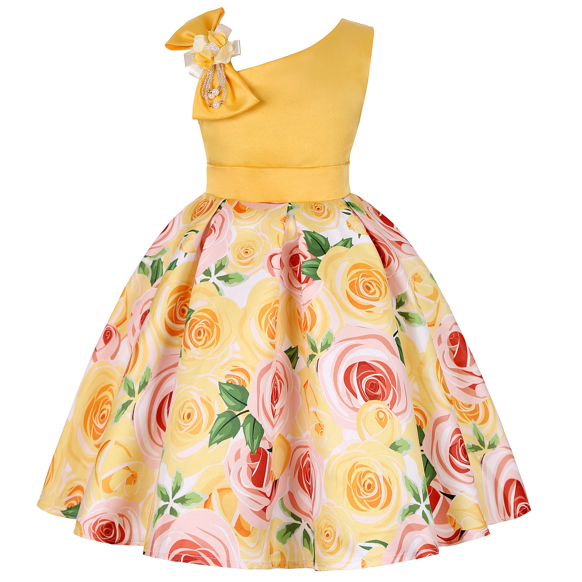 Girls' Dresses Girls' Princess Dresses Digital Print Children's Dresses Girls' Dresses Girls' Princess Dresses Digital Print Children's Dresses