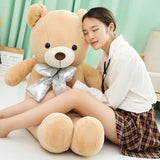 80-100cmx Cotton Stuffed Plush Animals Toys Macaron color Teddy Bear Plush Toys Pillow Soft Animal Doll
